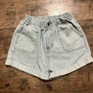 SHEIN Light Blue Denim Jean Shorts